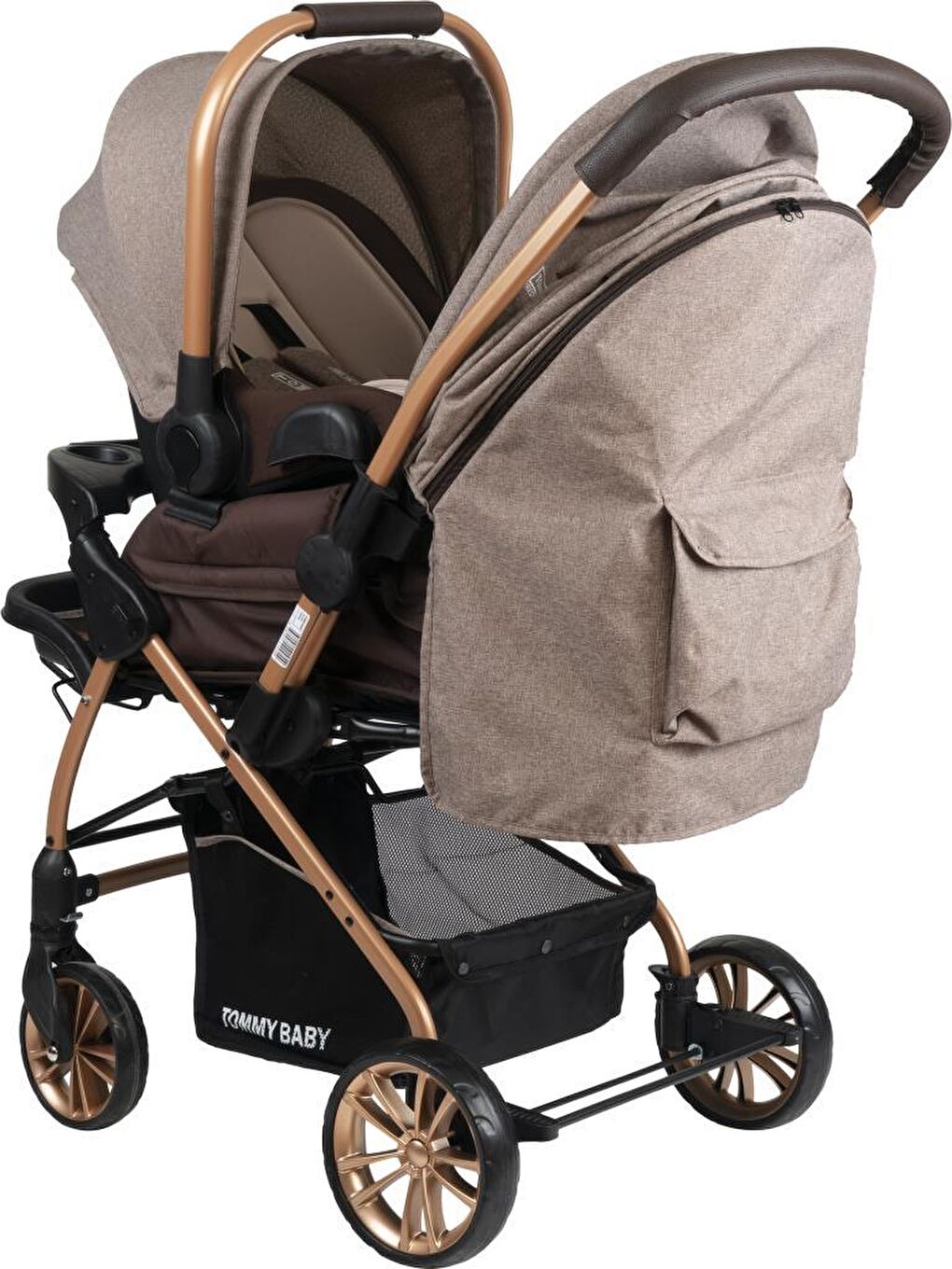 TB-980 Gold Travel Çift Yön (Seyahat) Sistem Bebek Arabası Puset-4