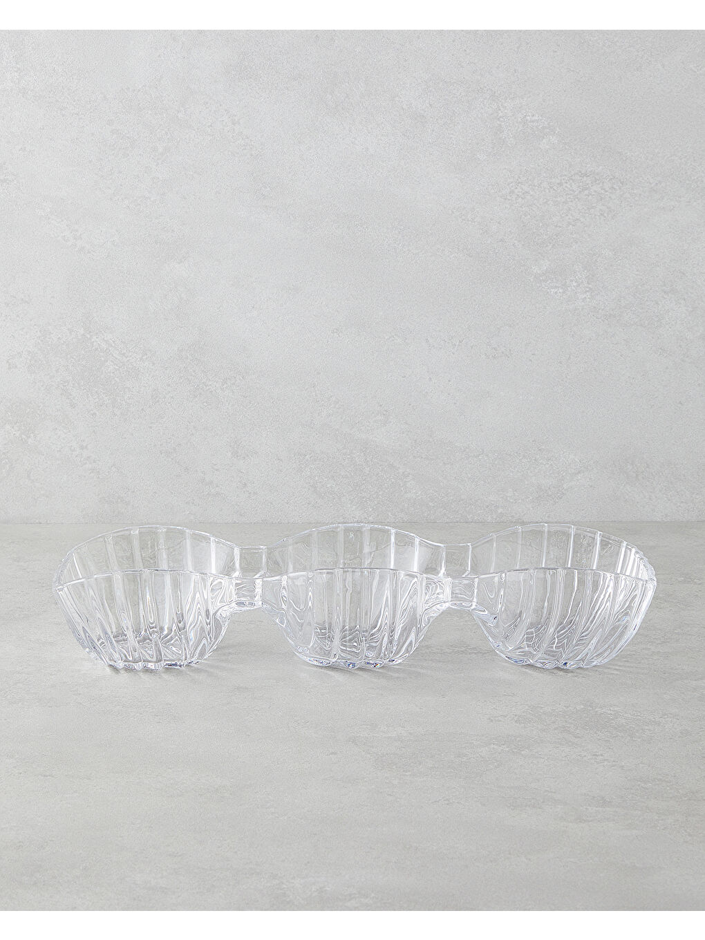 Renksiz Luly Cam Sunumluk 38x13x7 Cm Şeffaf