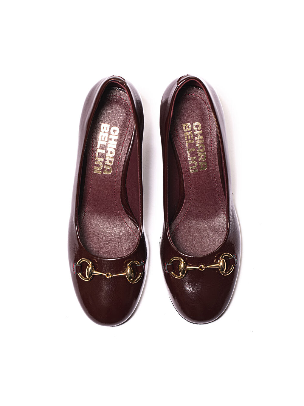 Bordo Kadın Topuklu/ Stiletto 645 10 Patent Leather Wrinkled-4