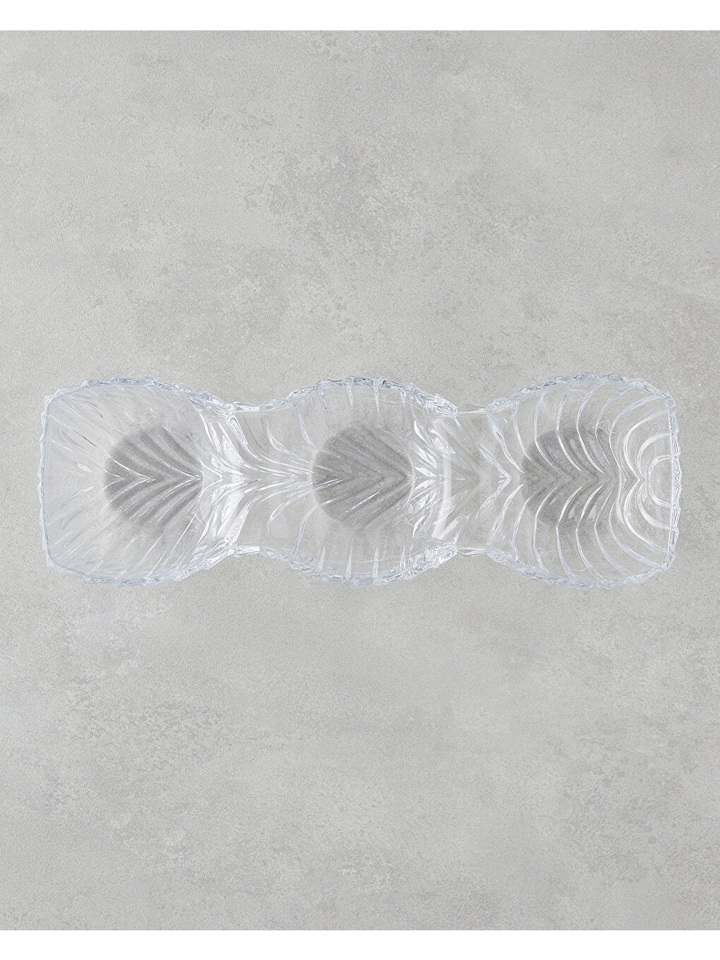 Renksiz Luly Cam Sunumluk 38x13x7 Cm Şeffaf-1