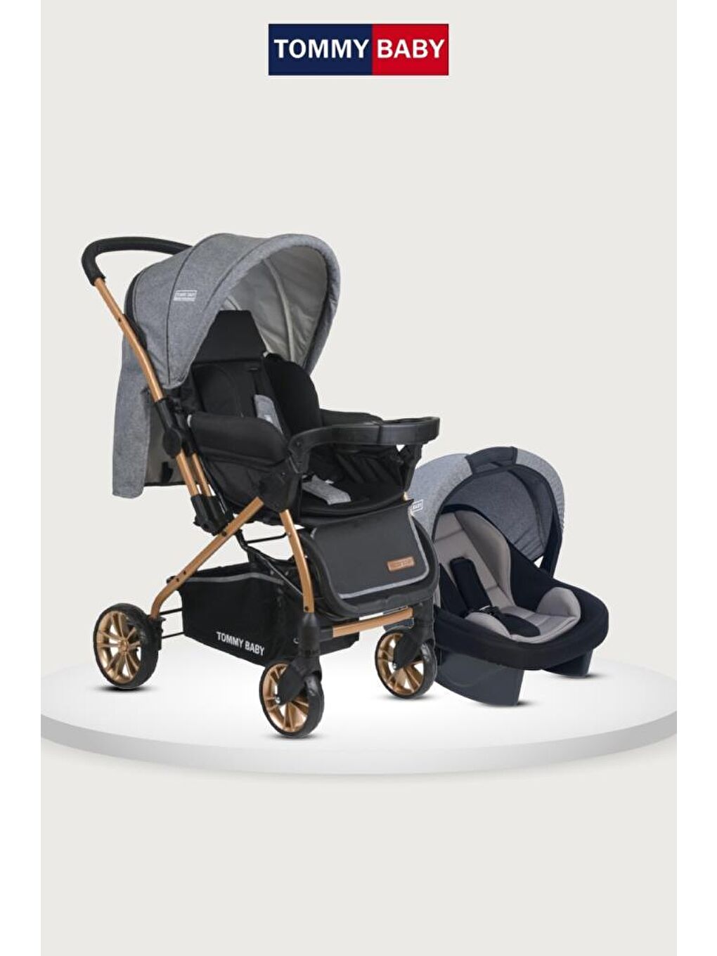 TB-980 Gold Travel Çift Yön (Seyahat) Sistem Bebek Arabası Puset
