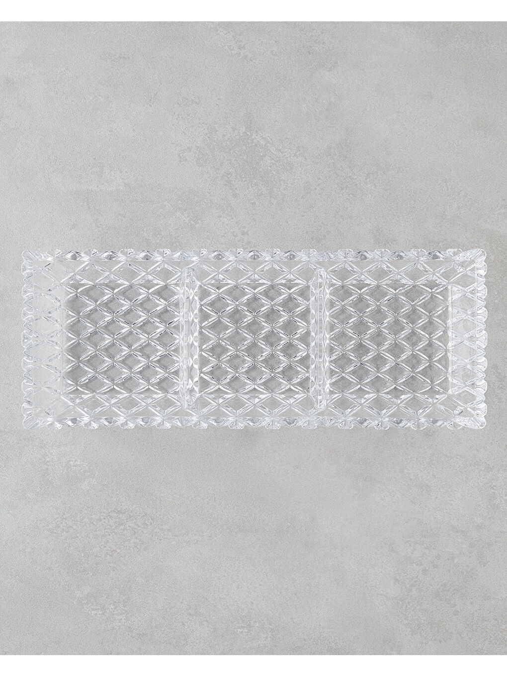 Renksiz Crux Cam Sunumluk 39,5x15x4 Cm Şeffaf-1