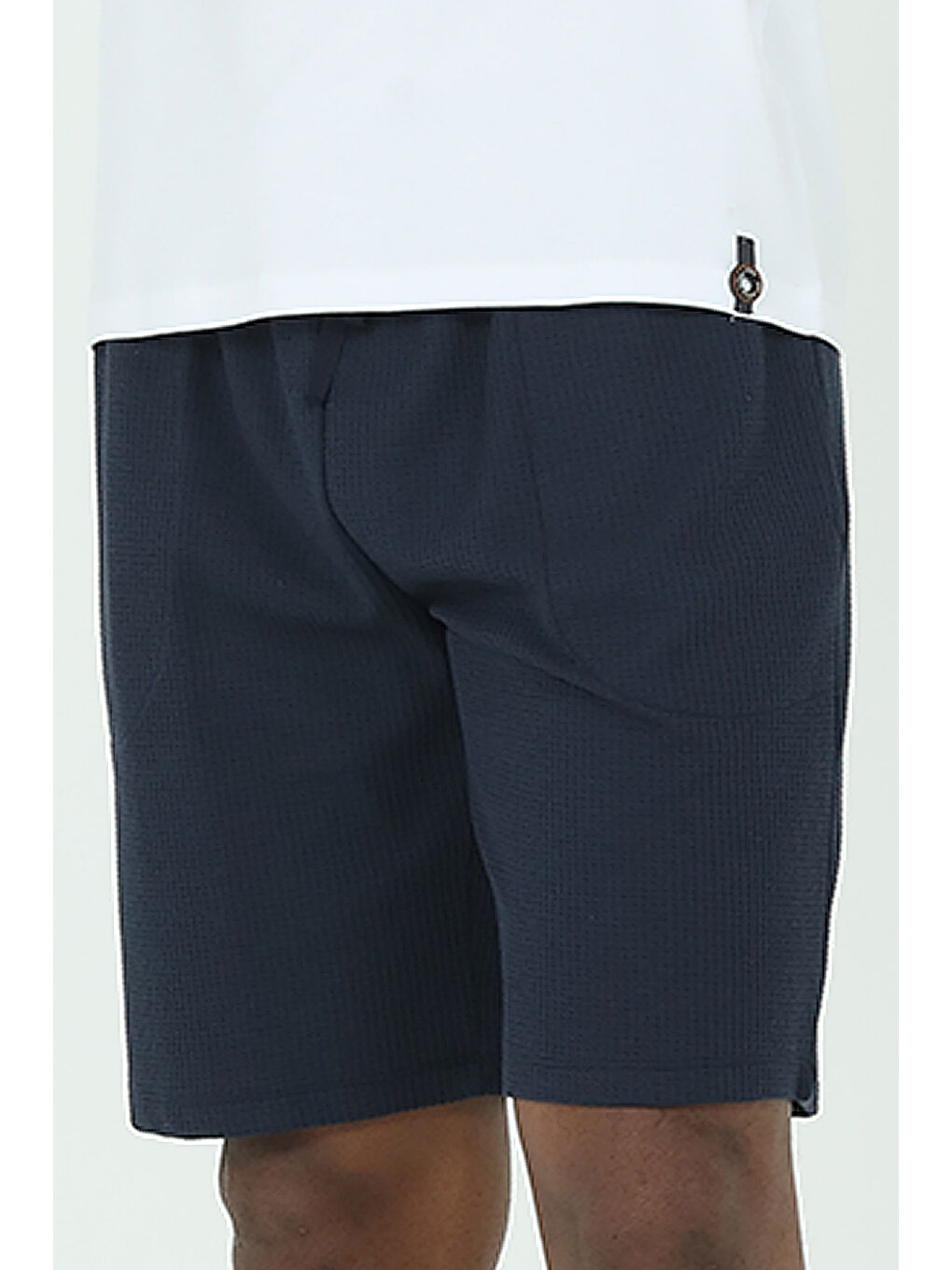 Lacivert Waffle Şort T-shirt Takım LACİVERT-3