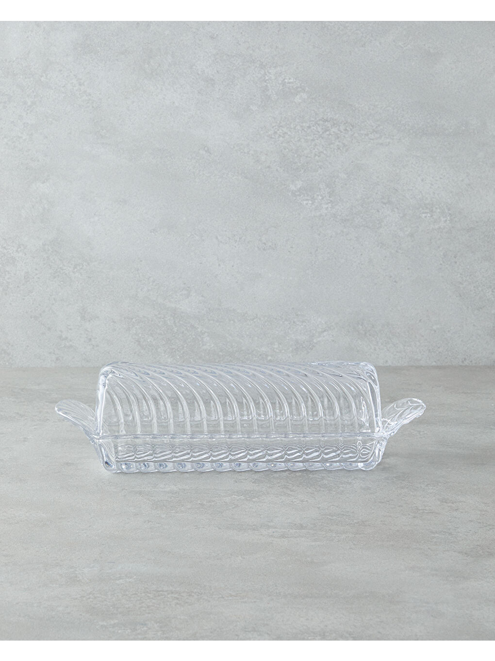 Renksiz Aura Cam Sunumluk 33x9x9 cm Şeffaf