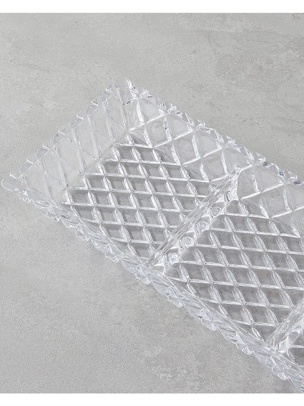 Renksiz Crux Cam Sunumluk 39,5x15x4 Cm Şeffaf-2