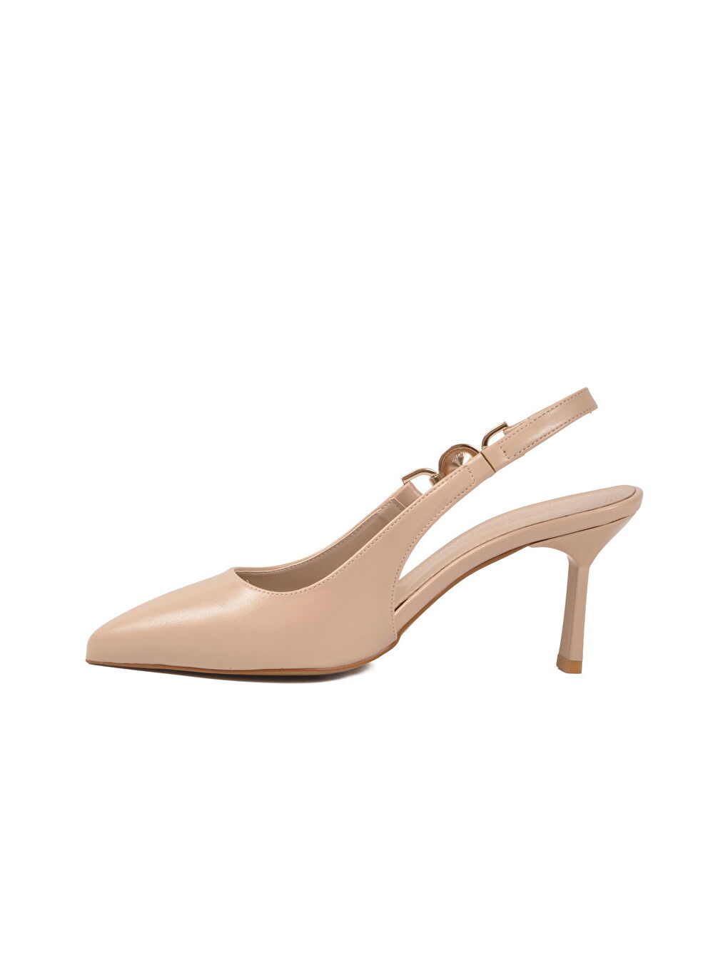 Bej Kadın İnce Topuklu Abiye Ayakkabı 312569 Z-3