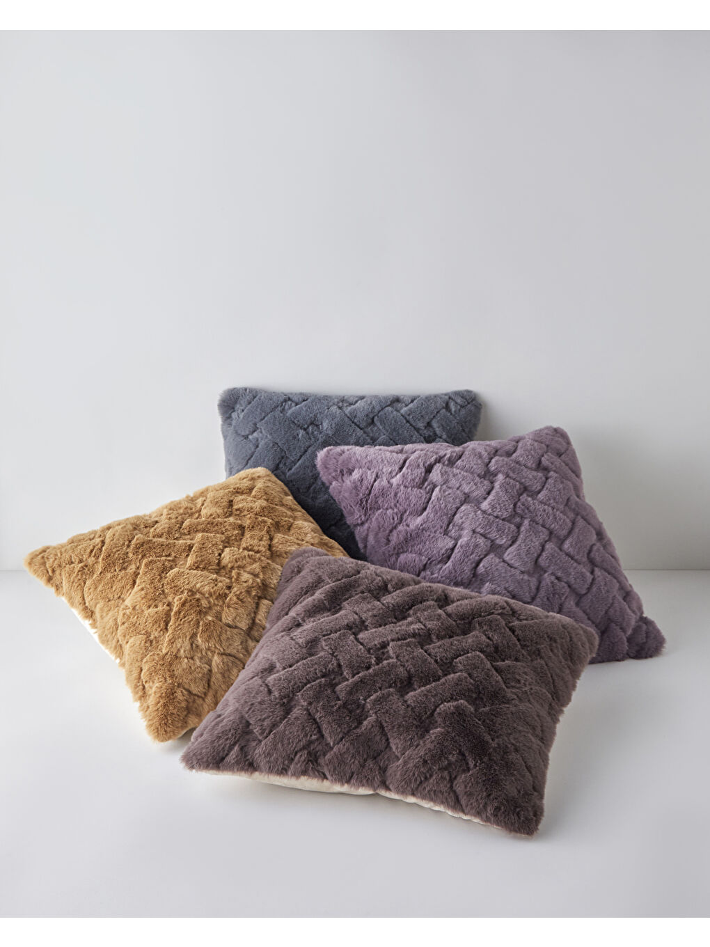 Kahverengi Peggy Kırlent Kılıfı 45x45 cm Kahve-3