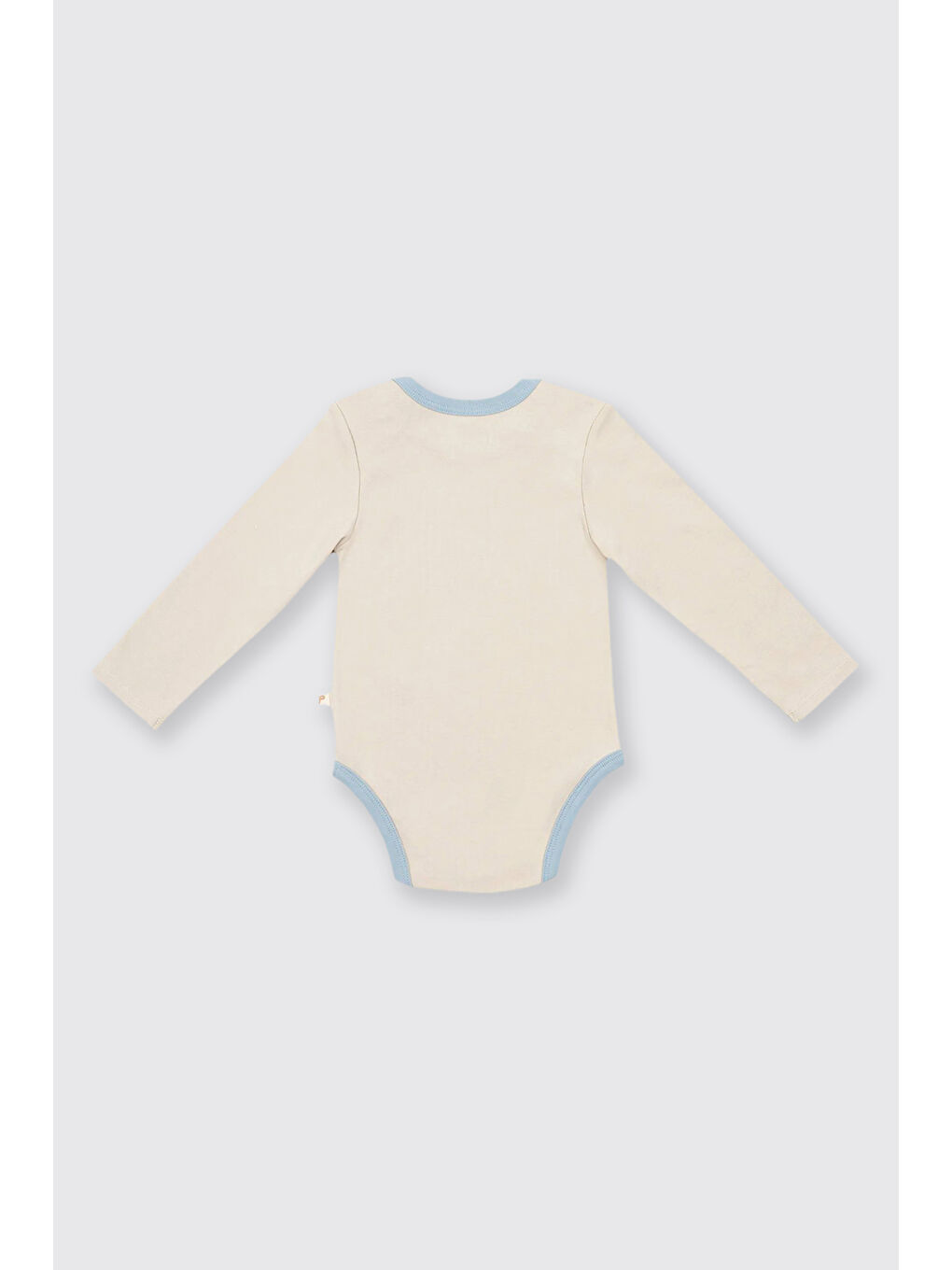 Yenidoğan Balon Baskılı Ekru 2'li Body Set-5