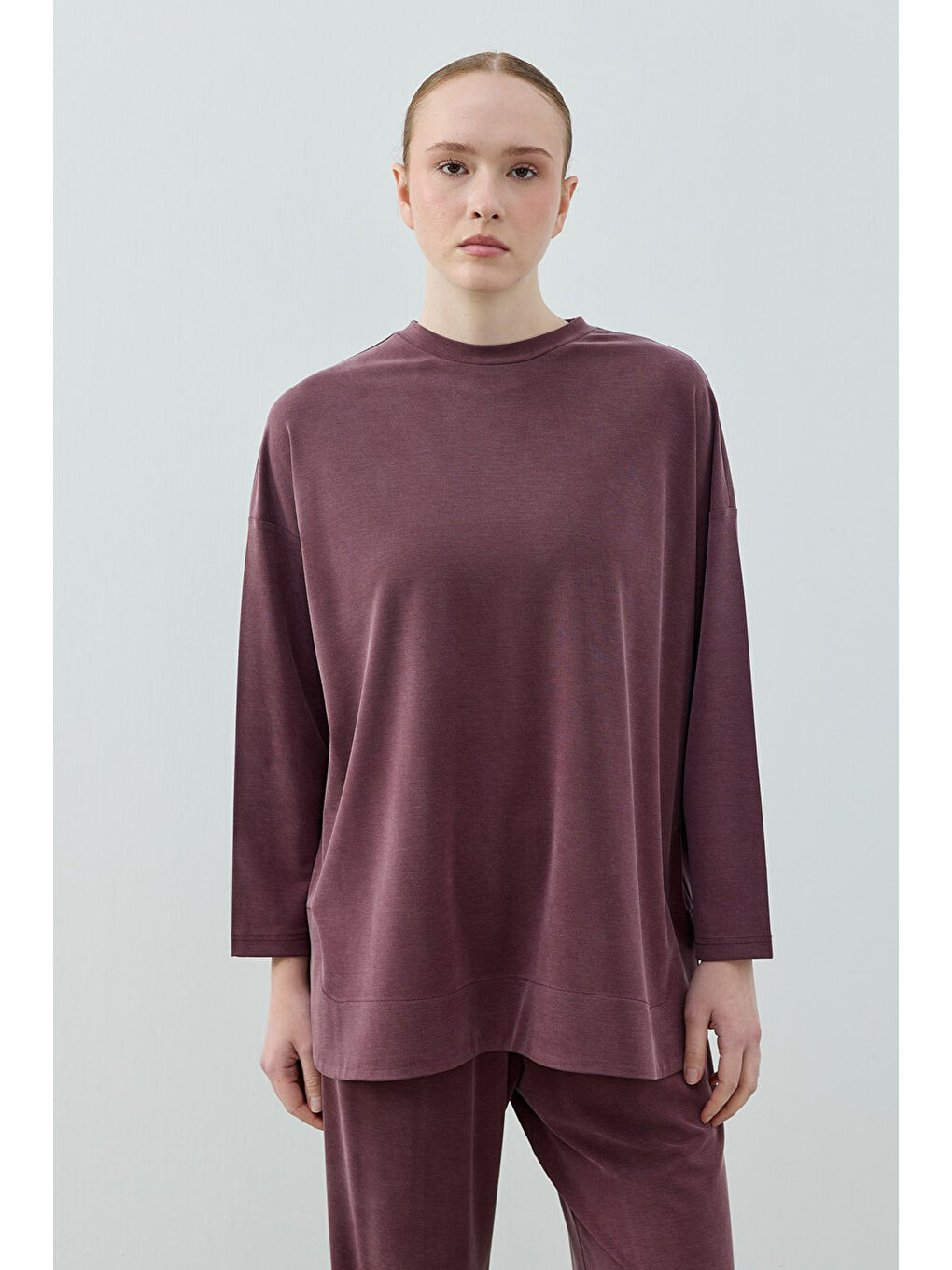 Bambu Comfi Pantolonlu Takım 1805 Bordo-1