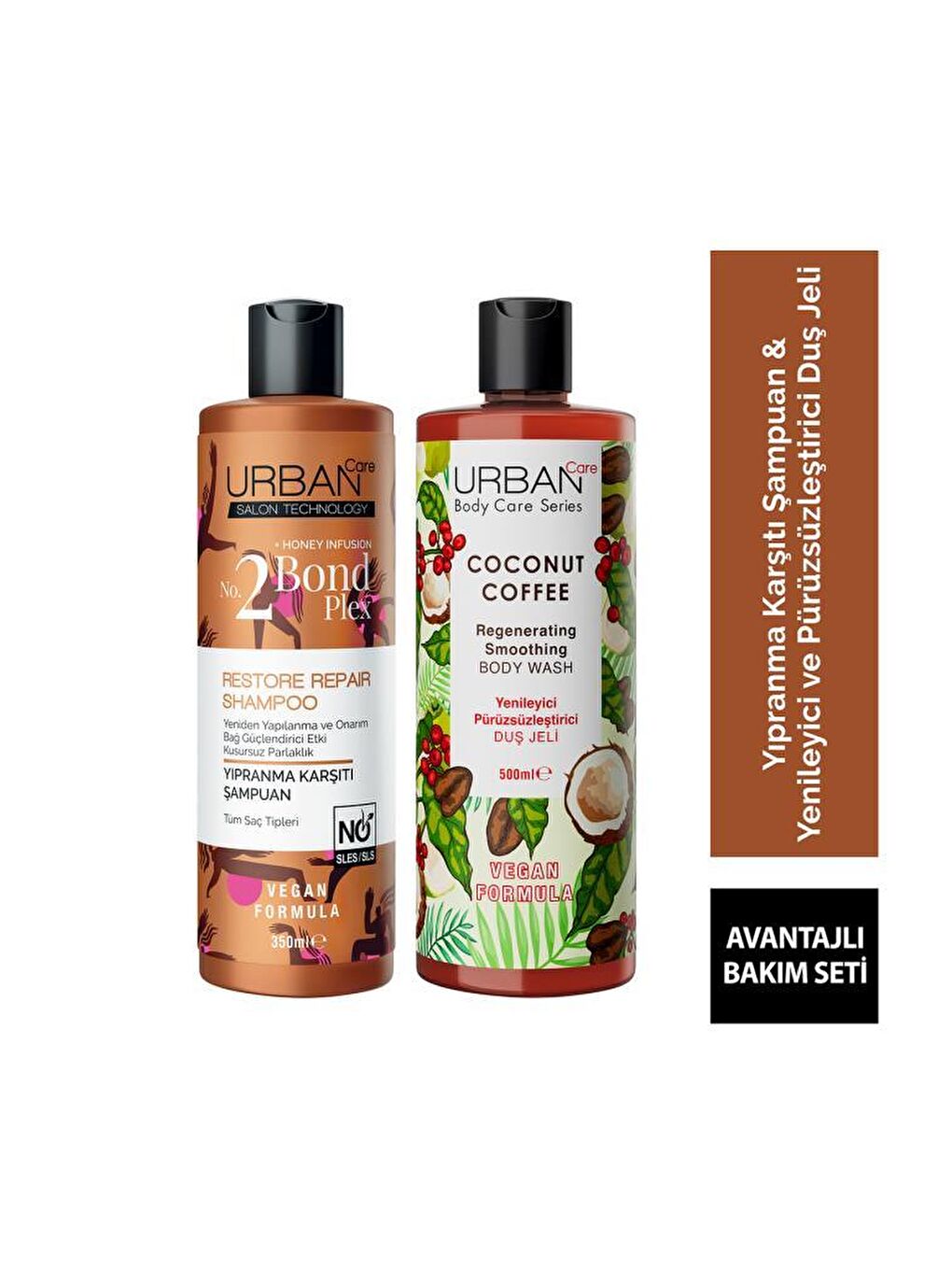 Urban Care Bond Plex Şampuan + Coconut Coffee Duş Jeli Set