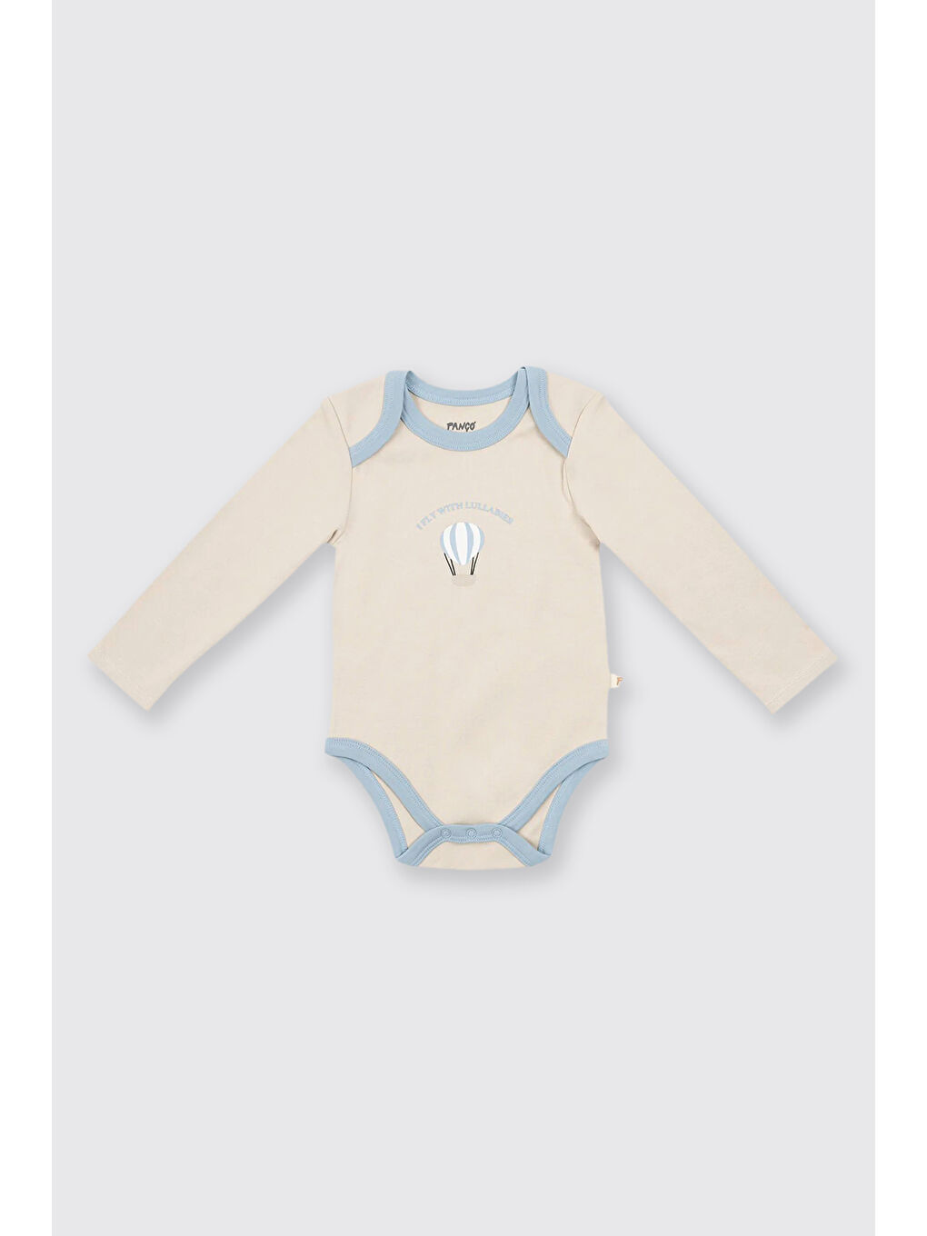 Yenidoğan Balon Baskılı Ekru 2'li Body Set-6