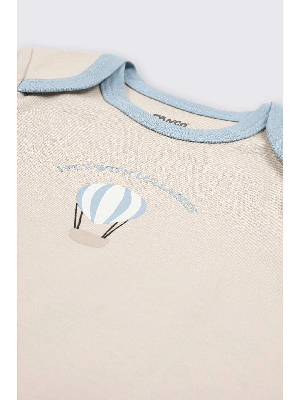 Yenidoğan Balon Baskılı Ekru 2'li Body Set-7