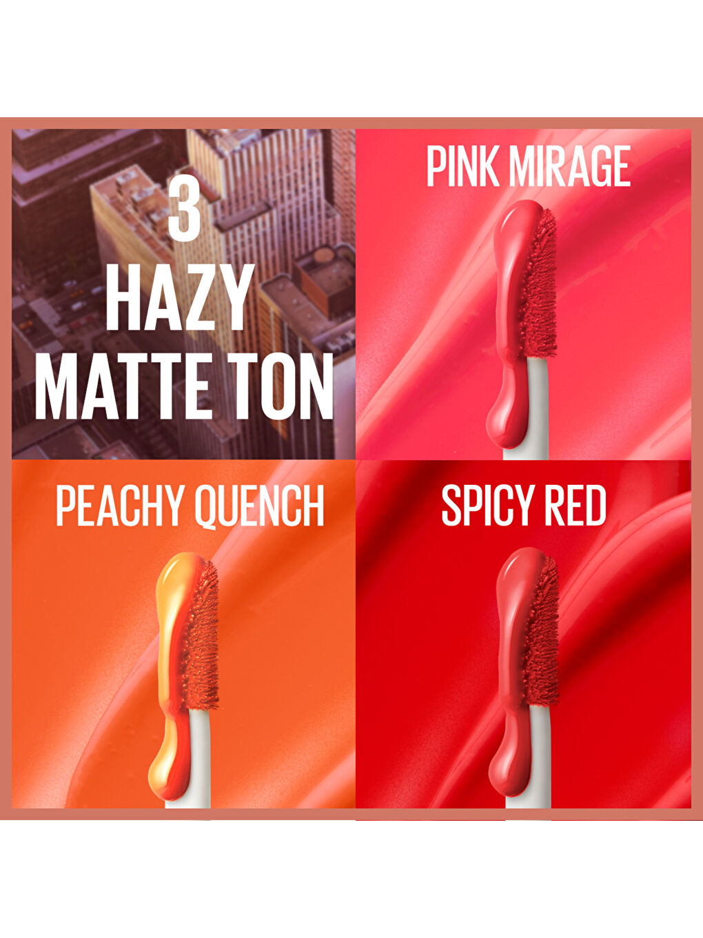 Sunkisser Hazy Matte Likit Allık - 36 Spicy Red-9