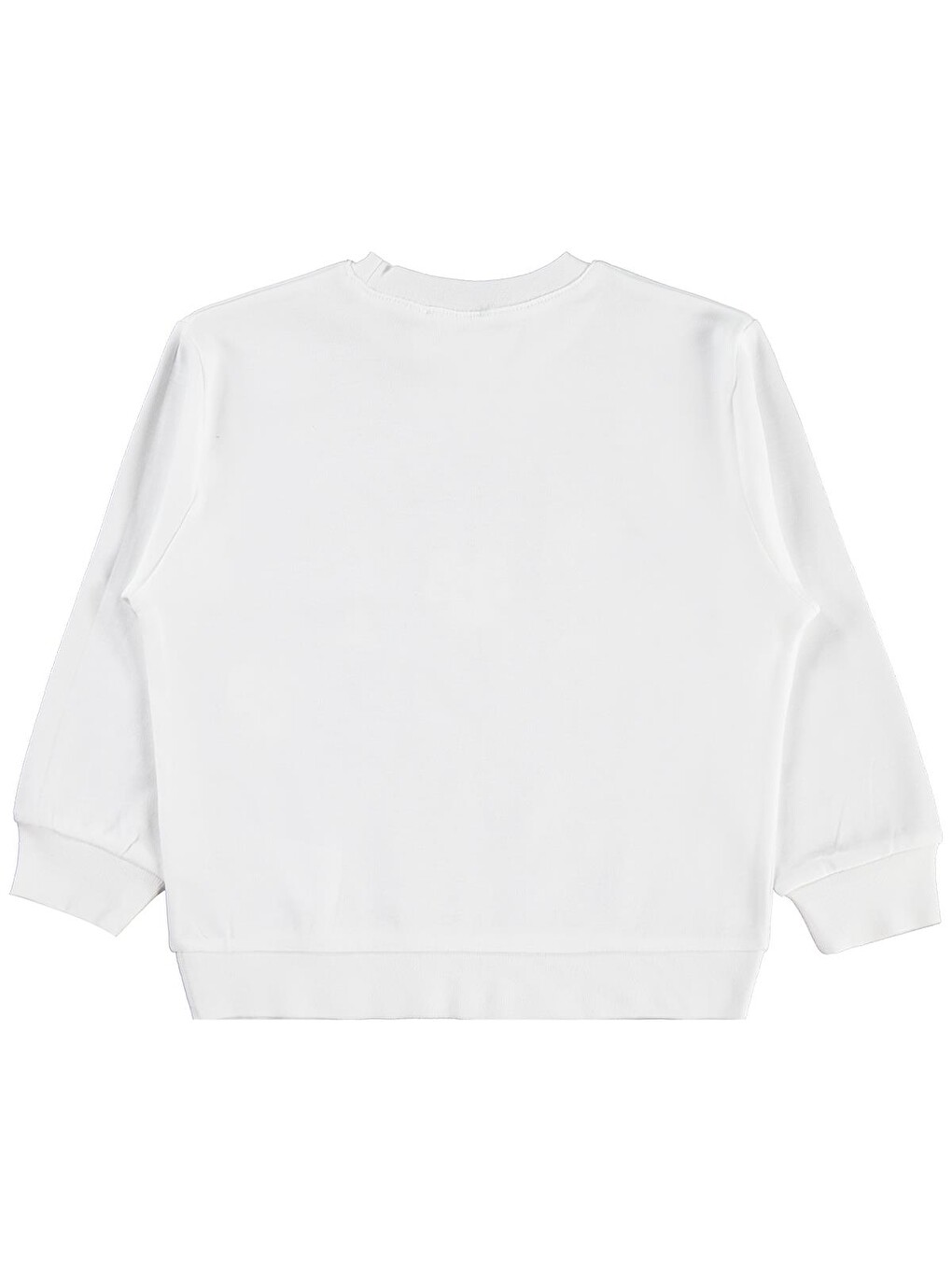 Girls Kediler Baskılı 2-5 Yaş Sweatshirt - Ekru-1