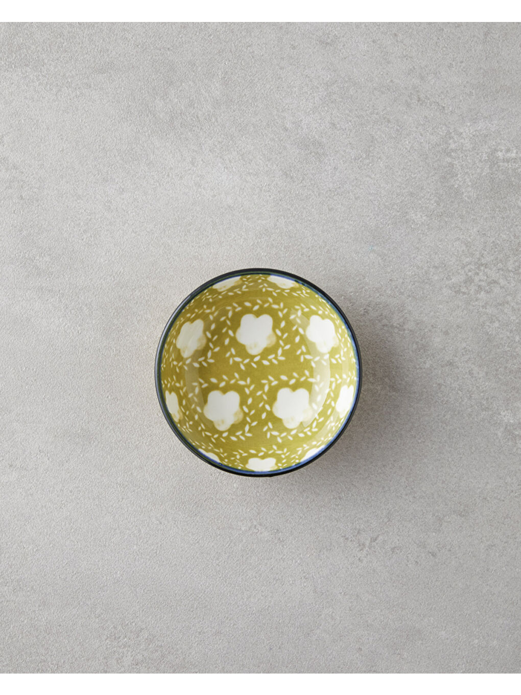 Plantopia Porselen Çerezlik 9 cm Sarı-Yeşil-1