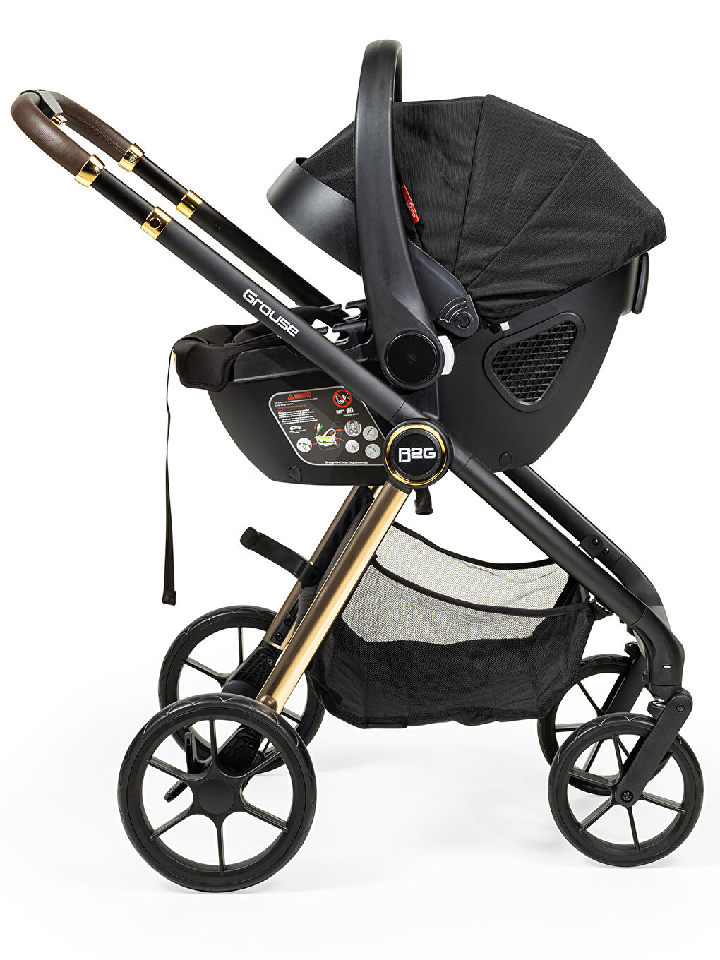 Grouse Travel Sistem Bebek Arabası Siyah-7