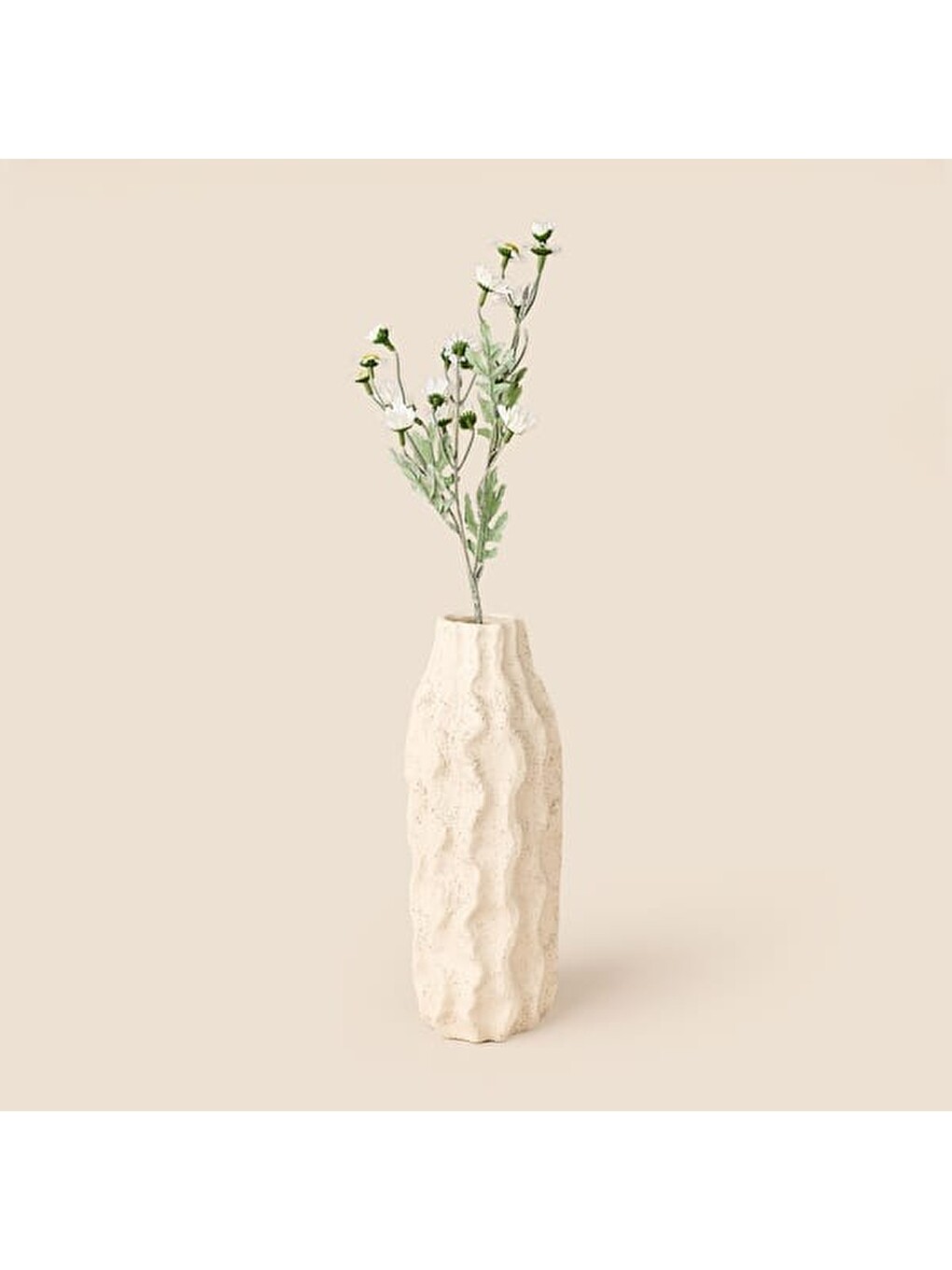Deco Yıldızpatı Yapay Dal Çiçek - Beyaz - 62 cm