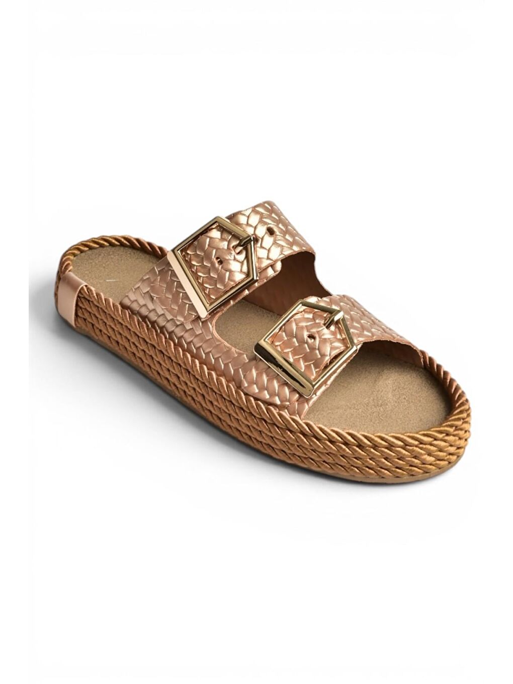 Sarı Bronz Kadın Terlik U596030209-1