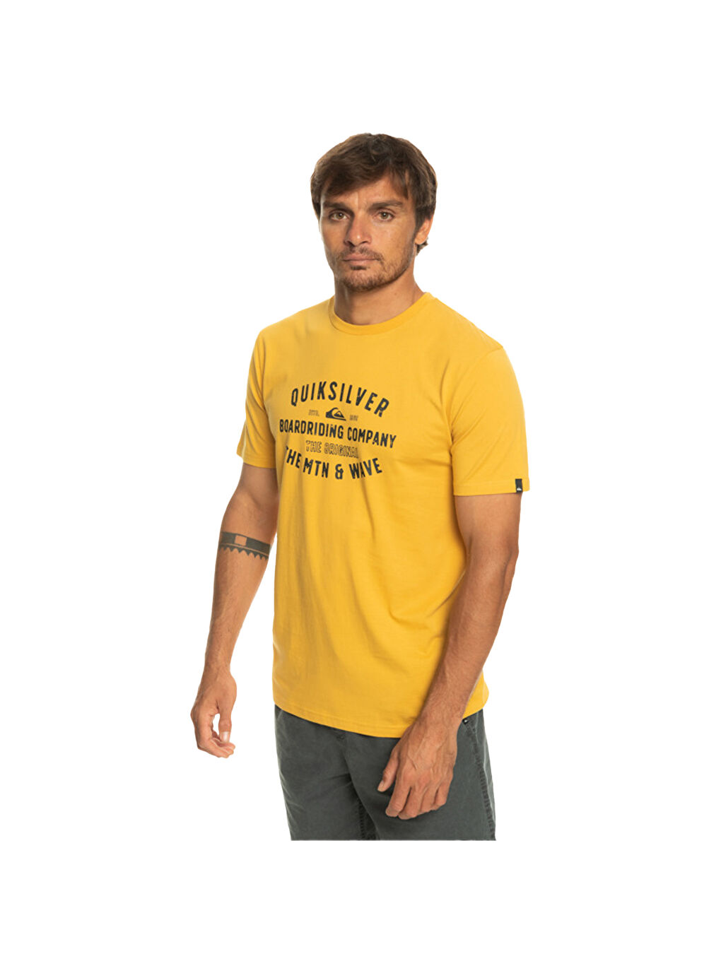 Qssurflockup Erkek Sarı Tişört-1