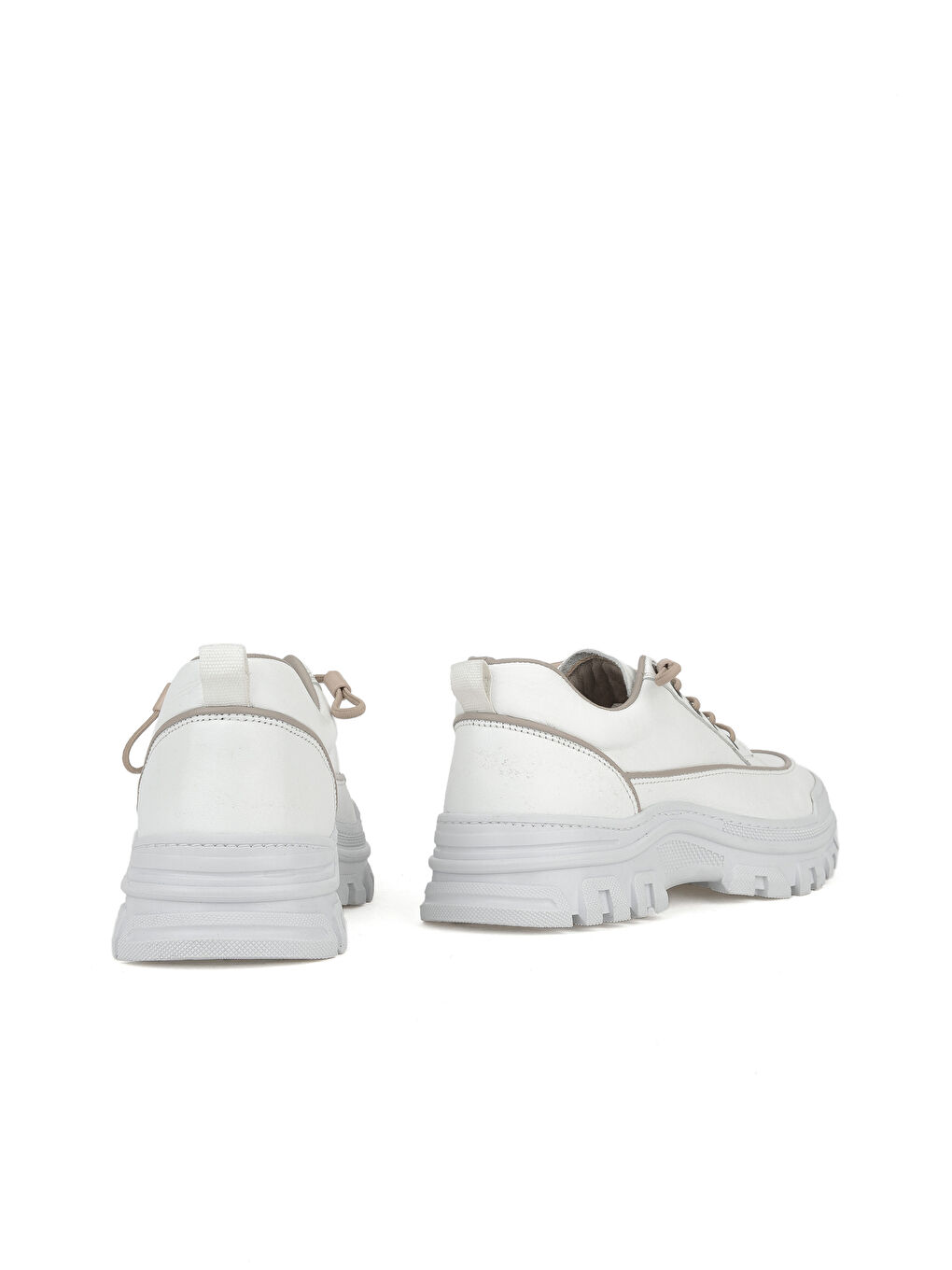 Kadın Hakiki Deri Ayakkabı 153387Z200 Beyaz-2