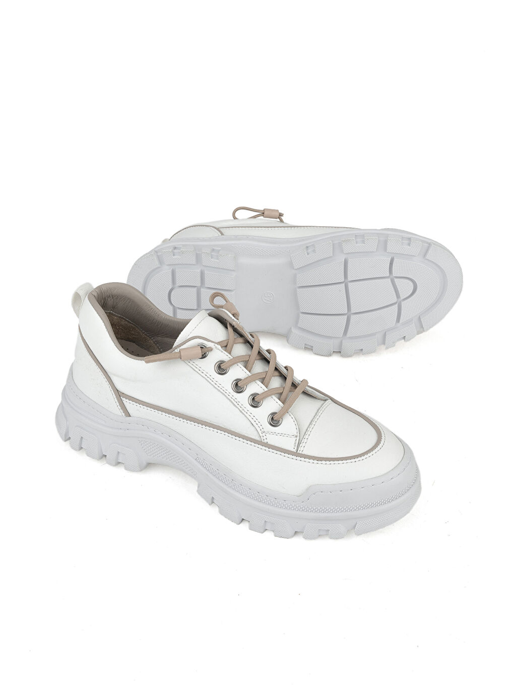 Kadın Hakiki Deri Ayakkabı 153387Z200 Beyaz-3