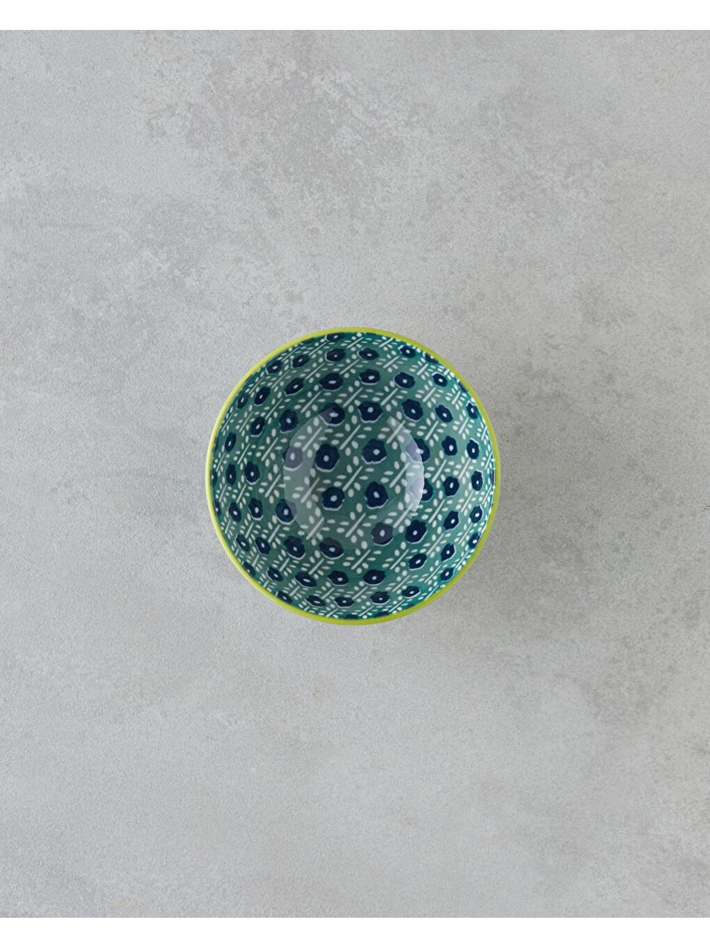 Plantopia Porselen Çerezlik 11 cm Koyu Yeşil-1