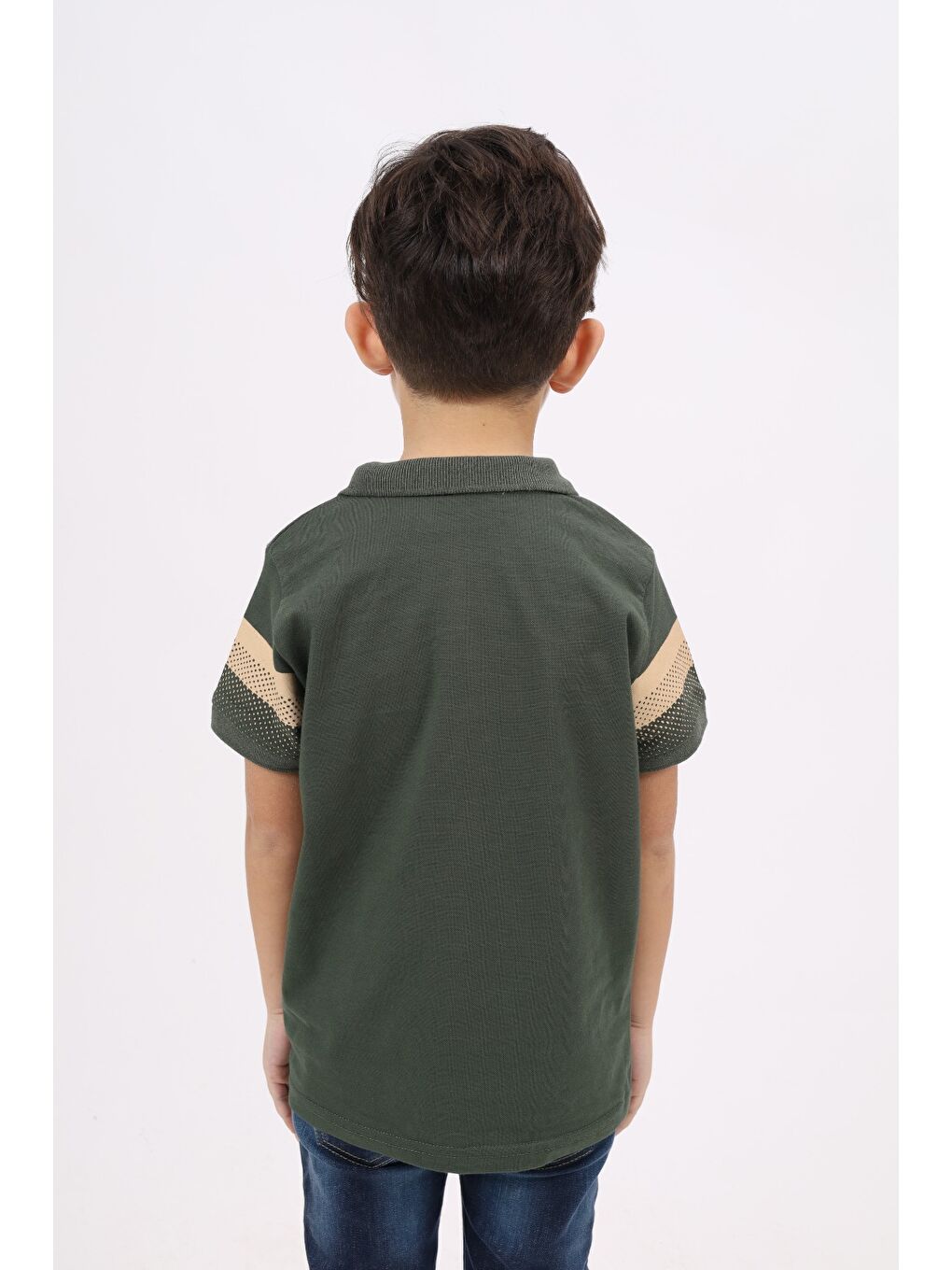 Haki Erkek Çocuk Baskılı Tişört-2