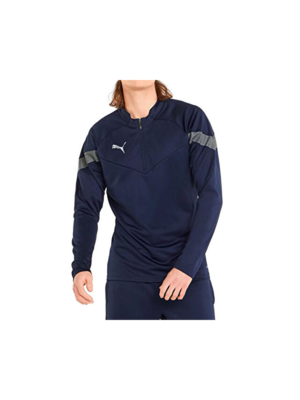 Teamfinal Training 1/4 Zip Top Erkek Futbol Antrenman Ceketi 65737506 Lacivert-2
