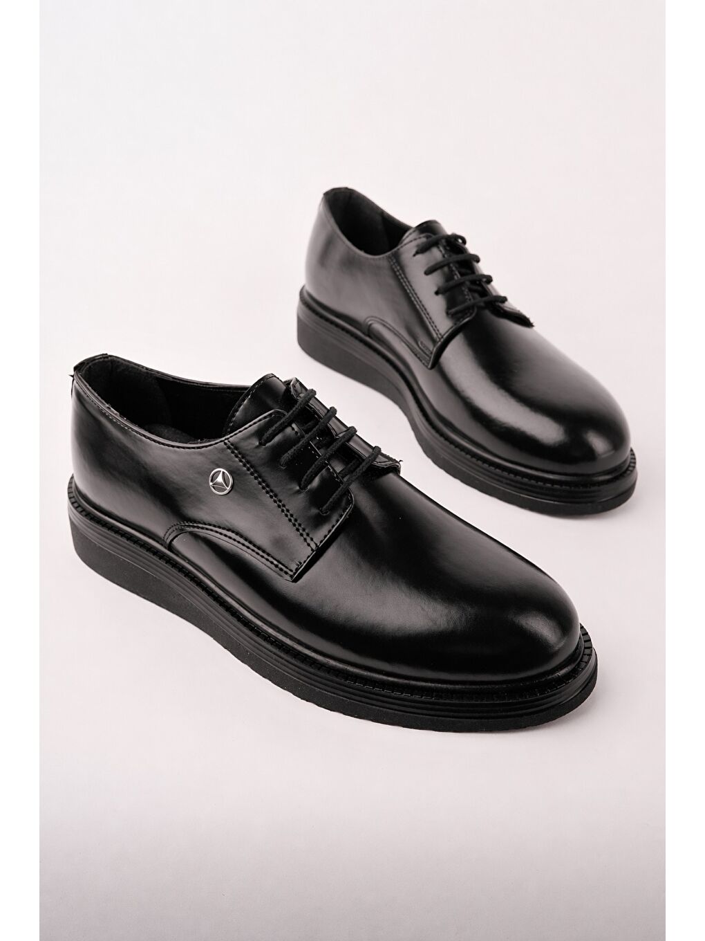 Siyah EDWIN Bağcıklı Rahat Taban Erkek Günlük Klasik Casual Ayakkabı-1