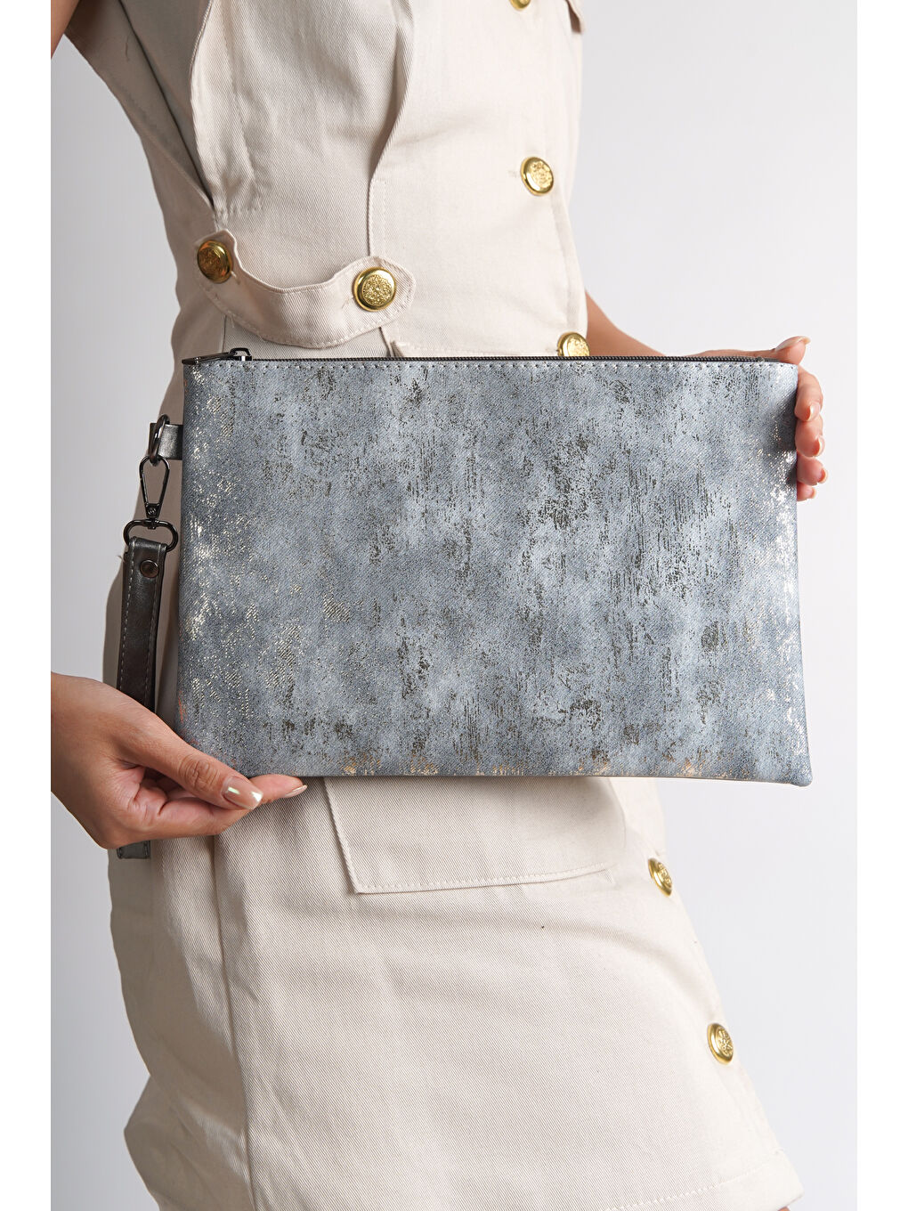 Mavi Paris Kadın Clutch Çanta-1