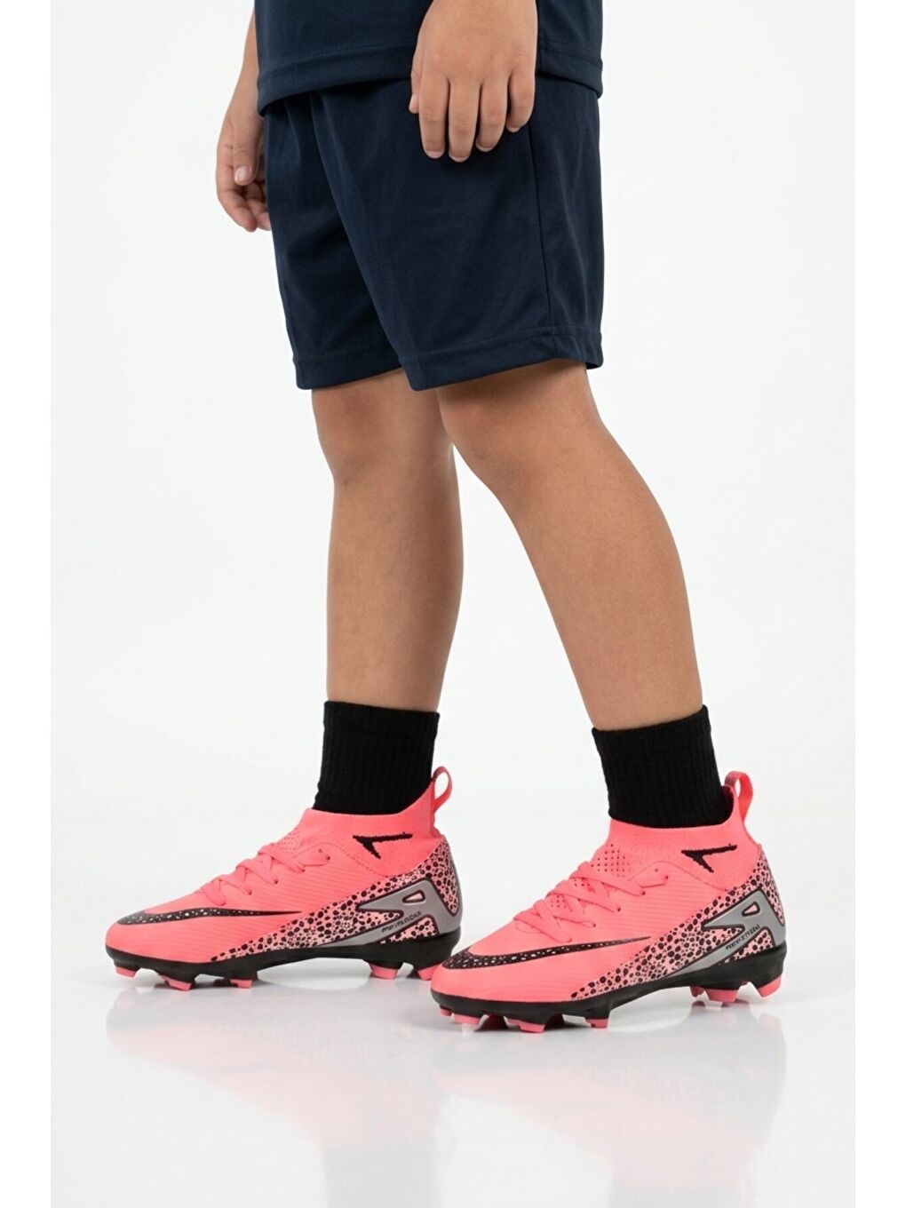 Pembe Siyah Bilekten Çoraplı Çocuk Krampon 610 Süperfly F-P-1