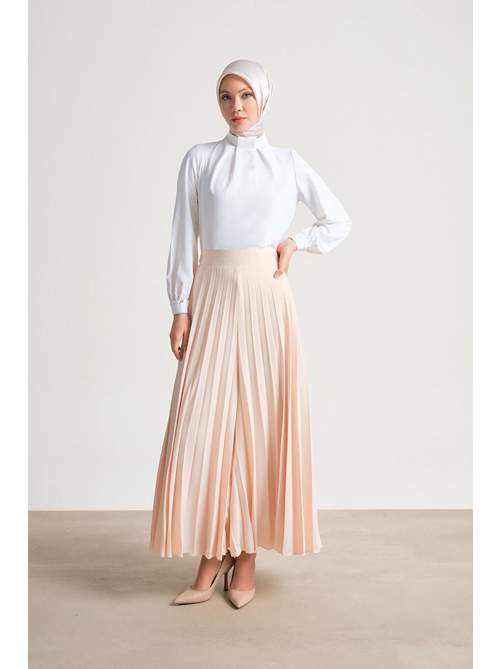 Ekru Pilisoley Pantolon Etek 24Y2600 Aytaşı-2