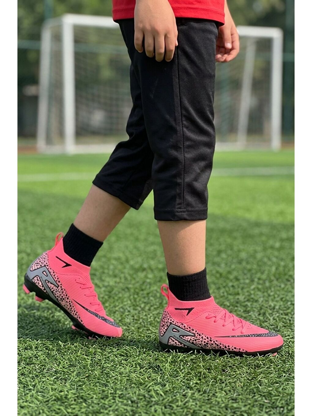 Pembe Siyah Bilekten Çoraplı Çocuk Krampon 610 Süperfly F-P-2