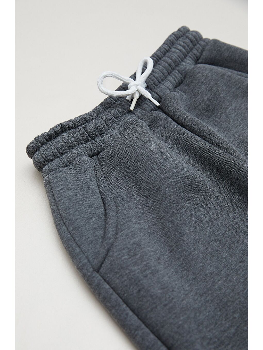 Gri 3 İplik Champion Baskılı Jogger Erkek Çocuk Eşofman Altı-1