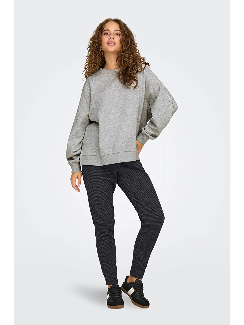 Antrasit Onlpoptrash Regular Normal Bel Kadın Pantolon 15329797-4