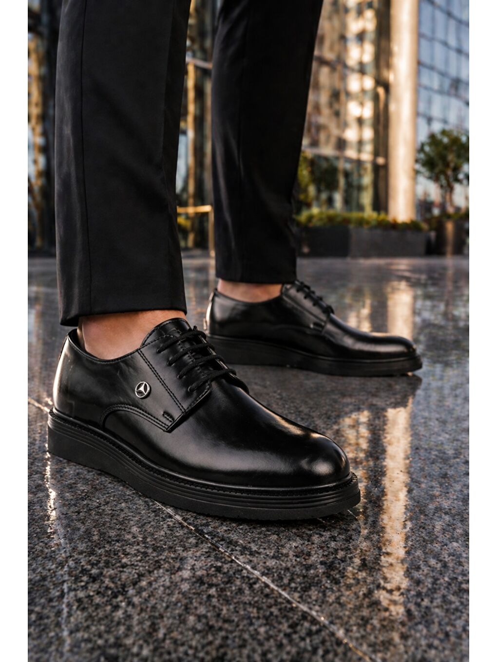 Siyah EDWIN Bağcıklı Rahat Taban Erkek Günlük Klasik Casual Ayakkabı-6