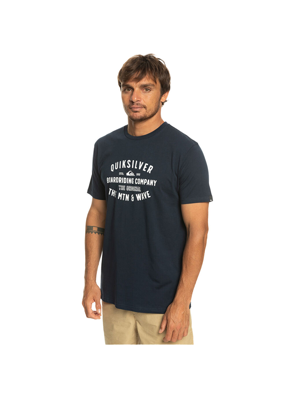 Lacivert Qssurflockup Erkek Mavi Tişört-1