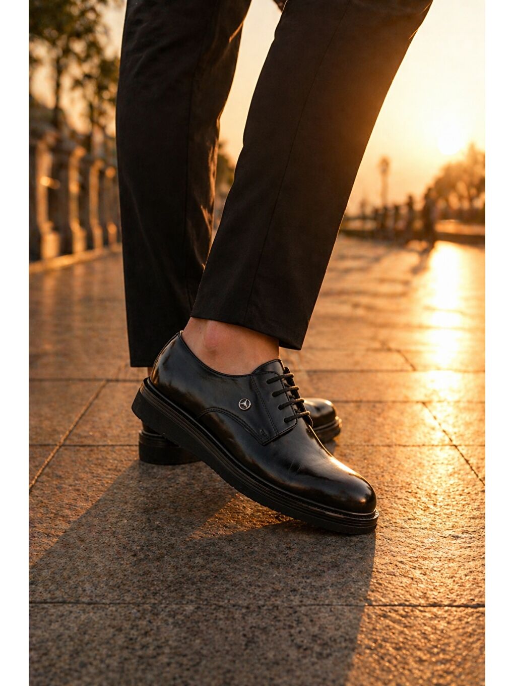 Siyah EDWIN Bağcıklı Rahat Taban Erkek Günlük Klasik Casual Ayakkabı-7