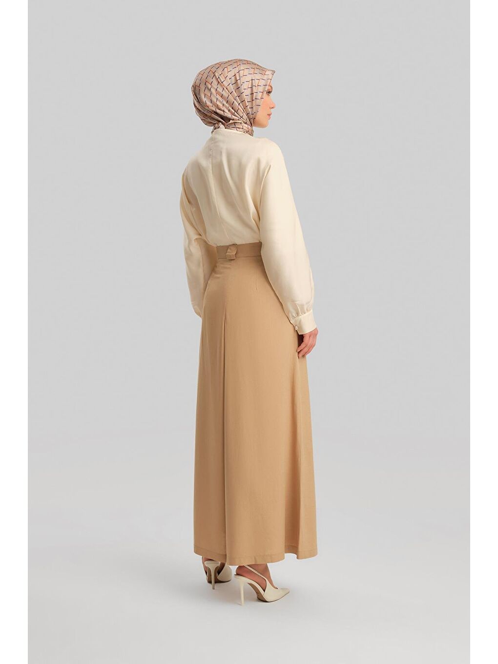 Kahverengi Anvelop Pantolon Etek 24Y2618 Camel-2