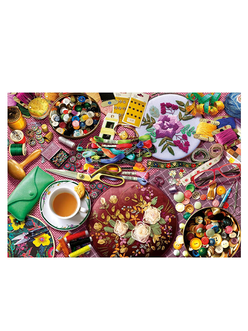 Puzzle 2000 Parça Dikiş Masası 20263-1