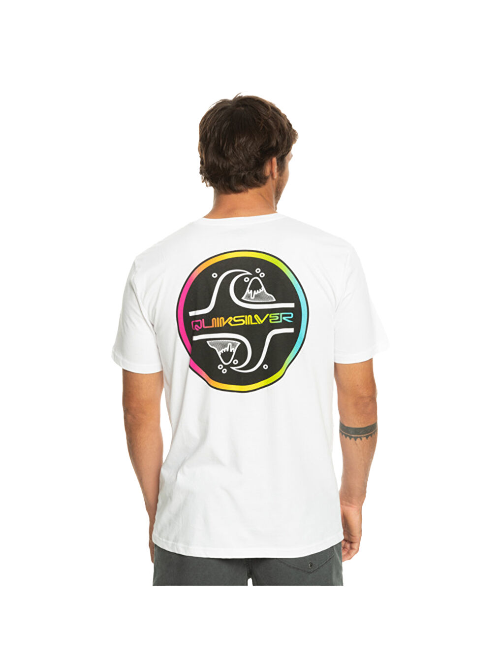 Beyaz Corebubble Erkek Renkli Tişört-2