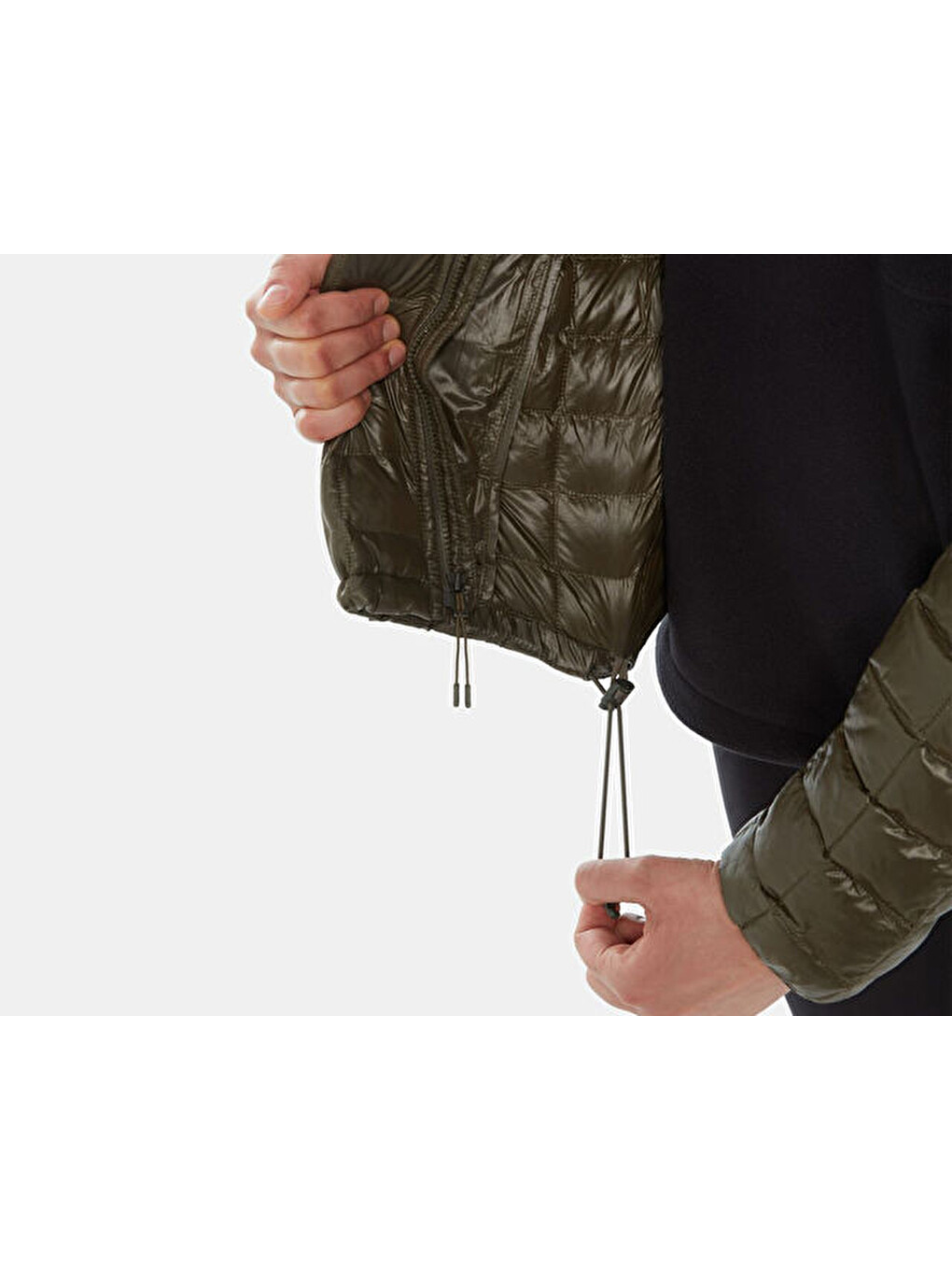 North Face Yeşil Kadın Montu Nf0a3ygn21l1 W Eco Tball Hdie-7