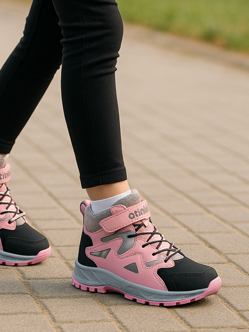 Pembe Outwear Konçlu Kız Çocuk Bot-1