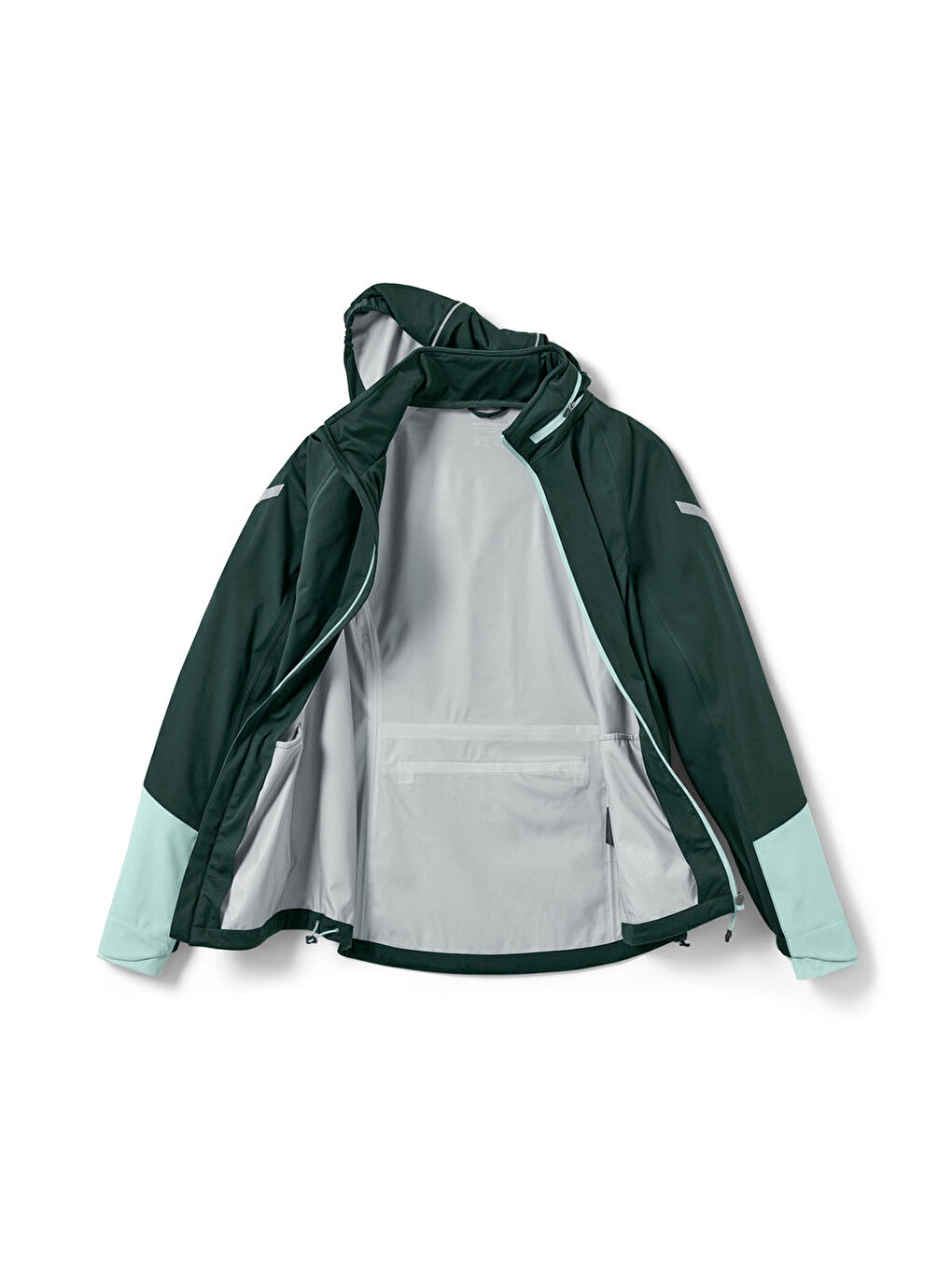 Yeşil Kadın Bisiklet Yağmurluğu-3