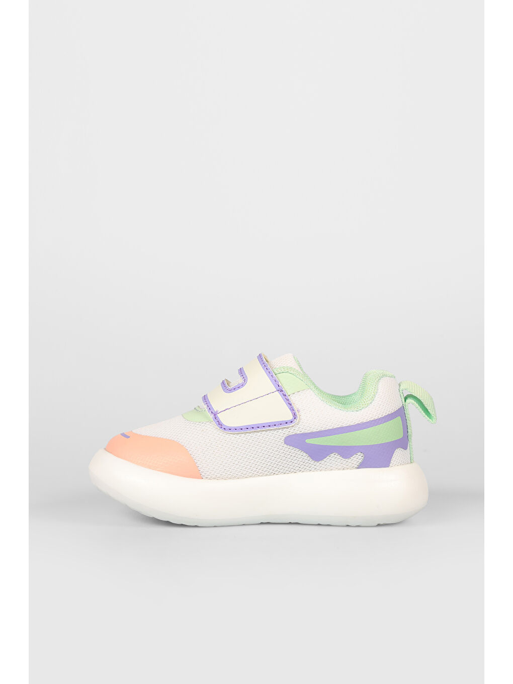 Melodic Işıklı Kız Okul Öncesi Beyaz/Lila Sneaker-1