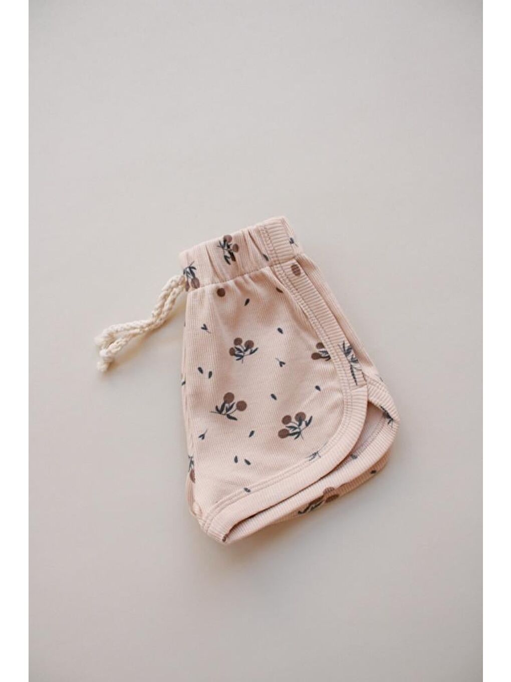 Bej Zeytin Desen Kaşkorse Şort-2