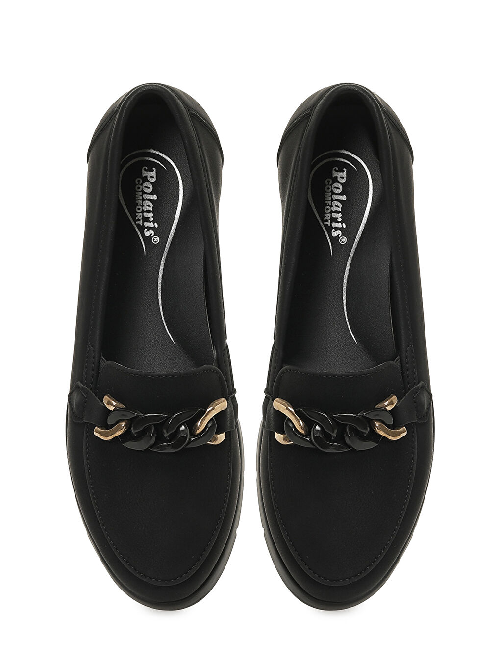 166007.NZ6FX Siyah Kadın Loafer-3