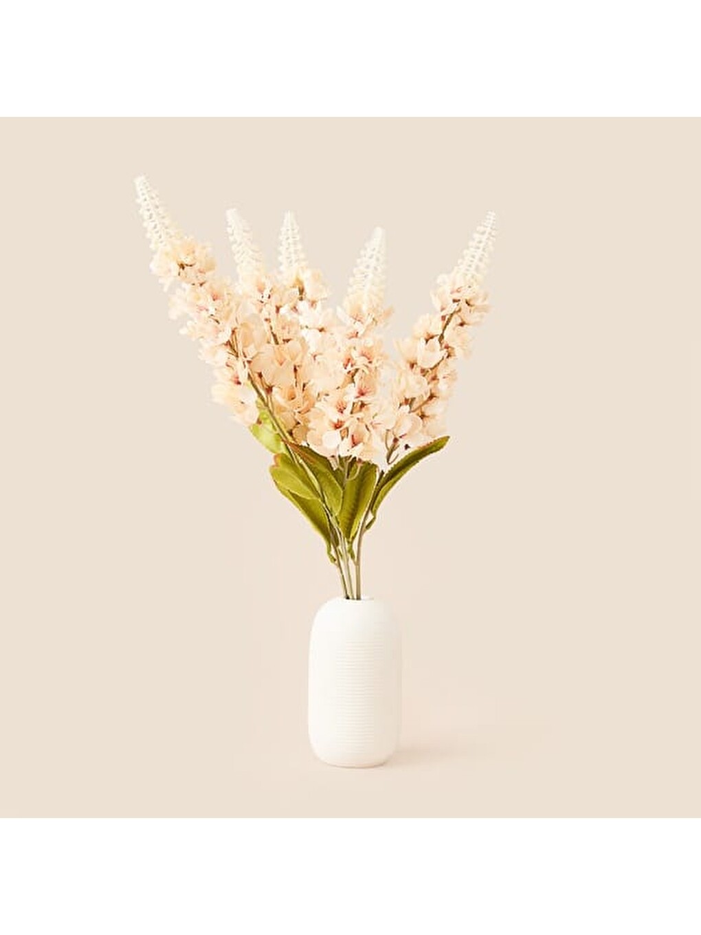 Ekru Deco Sümbül 5'li Dal Çiçek - Krem - 55 cm