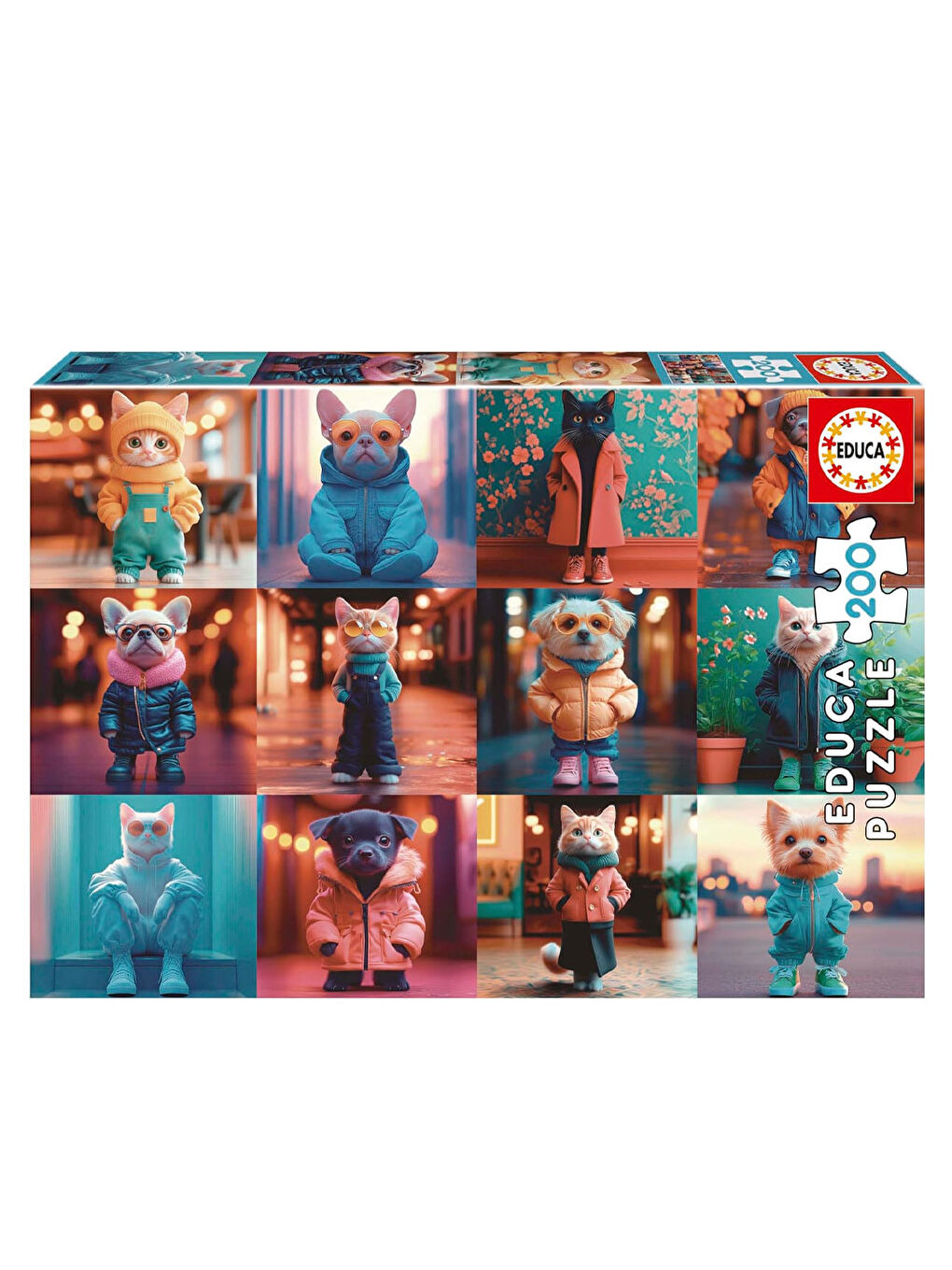 Puzzle 200 Parça Hayvanlar Modası 20219