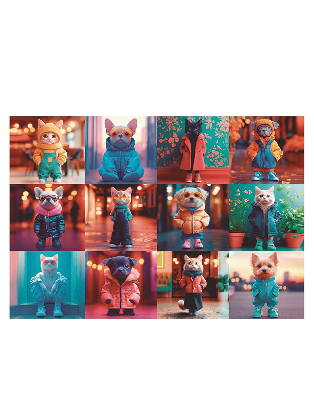 Puzzle 200 Parça Hayvanlar Modası 20219-1